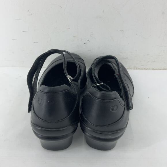 Aravon Maya Black Leather Mary Jane Shoes Women Size 9 Preowned - Picture 3 of 8